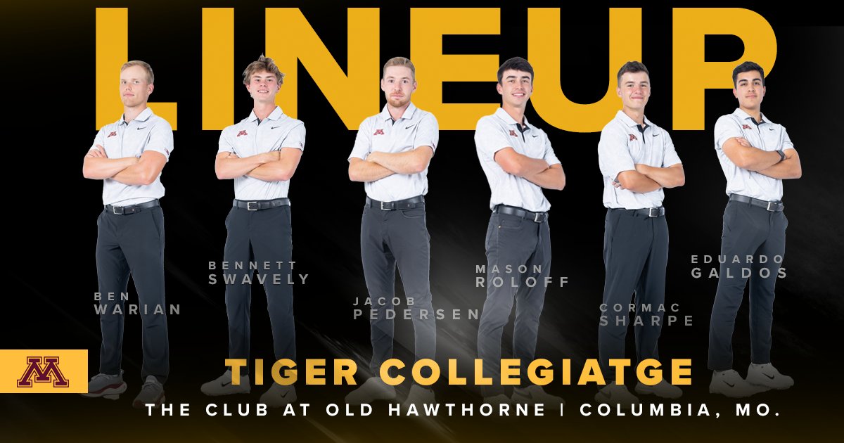 We are back in action Monday at the Tiger Collegiate! The first round will begin at 8:00 am CT. ⛳️ Preview: z.umn.edu/9ggs #GoGophers #SkiUMah