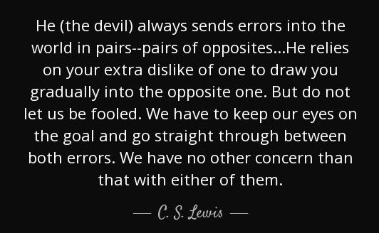 Always timely, this gem from CS Lewis