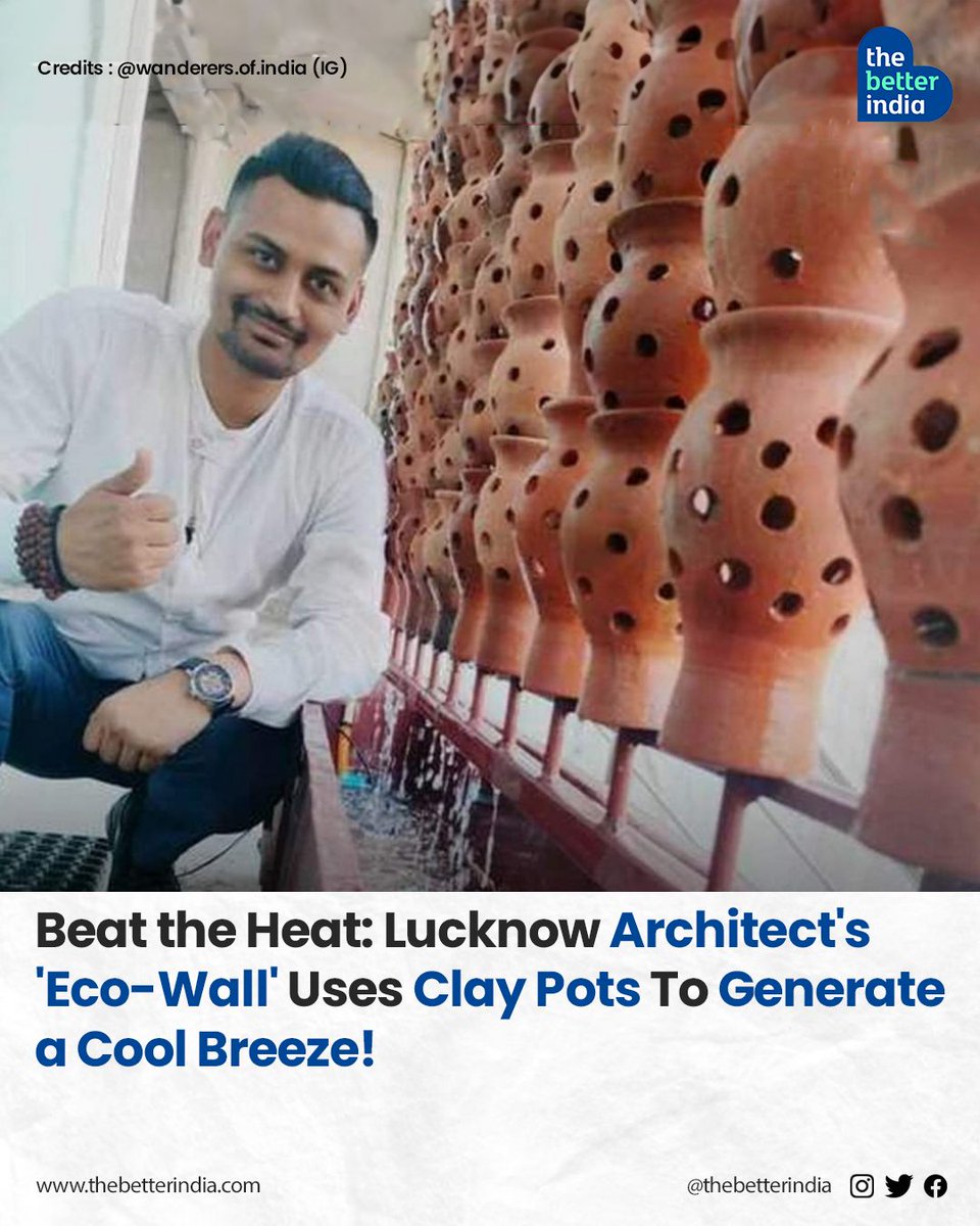 Anant Krishna, an architect from Lucknow, has found a brilliant way to keep his office cool, and it's good for the planet too! 

#EcoCooling #SustainableOffice #Lucknow #NaturalsCoolingSolutions #VernacularArchitecture