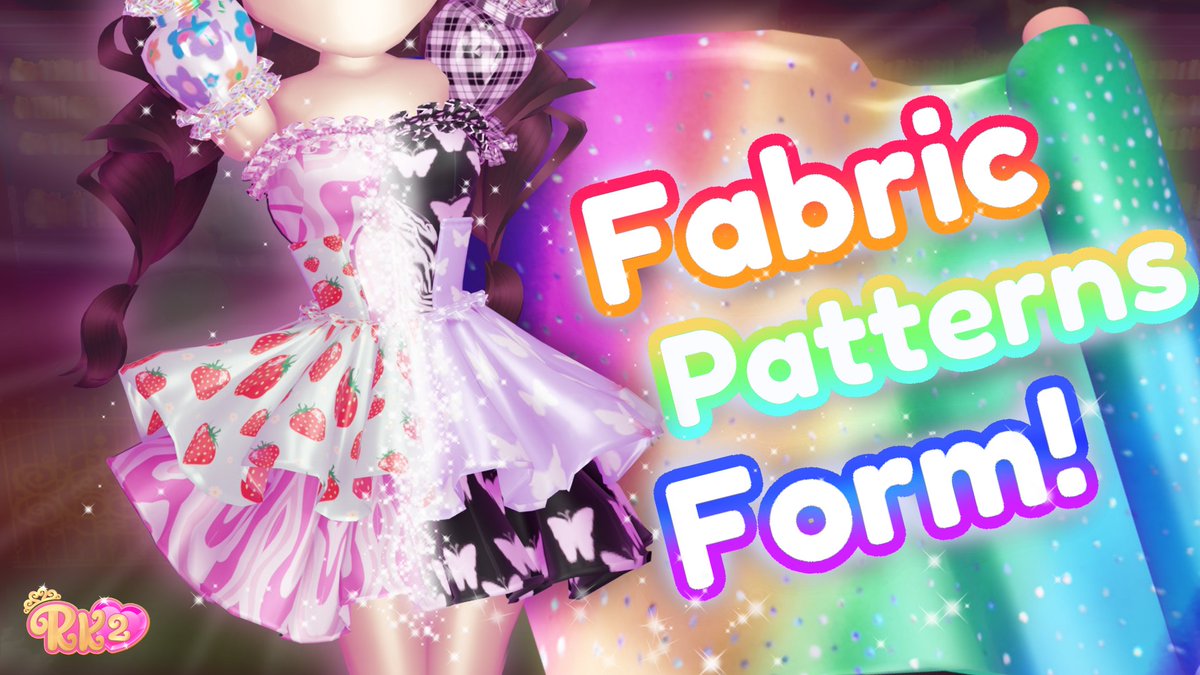 🎨✨Opening our first form of Fabric Patterns Texture for Royalty Kingdom 2 Next Update! 🎨✨ 🖌️They are finally coming in the game in update 2.7 and can also be customized with a new system that will be revealed soon. Access here: docs.google.com/forms/d/e/1FAI… #RoyaltyKingdom2