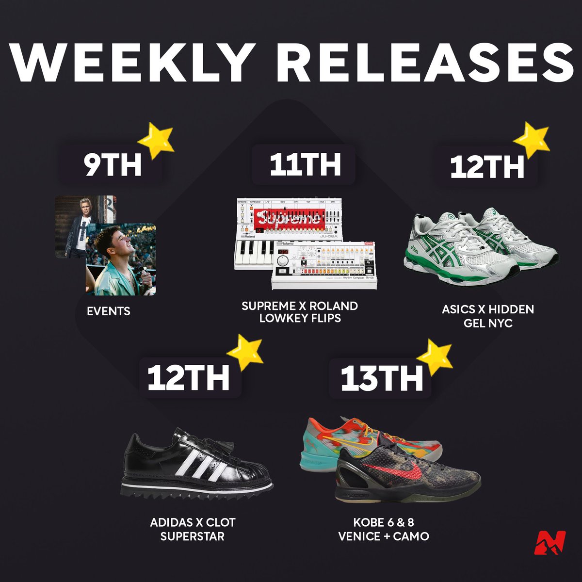 Your Weekly Releases are here! Kobes are the highlight of the week - Which ones are you copping? Secure your profits with TheNorthCop!