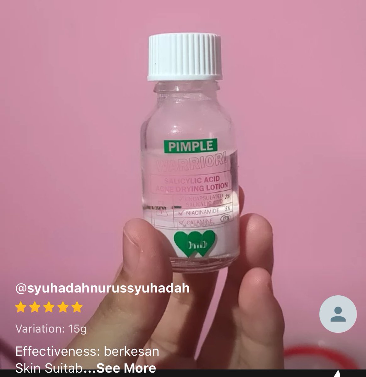 Wehh tak pernahh tahuu barebliss pun ada jual ubat jerawat macam ni 🤔

I tengok feedback semuaa kata okey dan bestt sangatt . Korang yang selalu ada masalah jerawat sama macam dalam gambar ni patut kena ada satuu benda ni . Sekejapp je bolehh hilangkan jerawat kita 😍