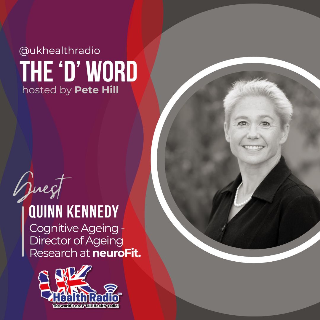 The ‘D’ Word @RadioTdw with Pete Hill on @ukhealthradio - Cognitive Ageing is the subject on this weeks #dementia radio show as Pete chats to Quinn Kennedy, Director of Ageing Research at neuroFit. 👉🏼 🎧 bit.ly/3TSfqam #wellbeingpodcast