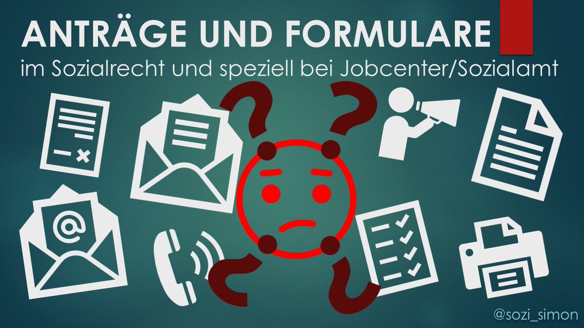 Formlose Antragsstellung ist ERLAUBT! 'Das Jobcenter/Sozialamt/...amt hat meinen Antrag nicht angenommen weil er unvollständig war.' oder 'hat mich auf Formular xy verwiesen, das ich verwenden muss.' Aber gibt es diese Pflichten überhaupt? 1/13