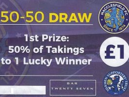 Don’t forget online 50-50 tickets are on sale for our next home game. @thesilkmen @WorkingtonAFC . Half going to the winner last game out someone took home over £463! @RobbieSavage8