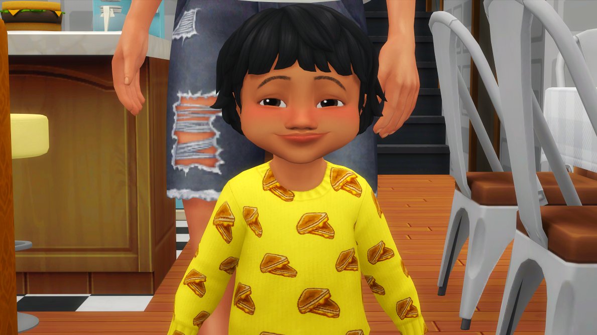 _beebeedee's tweet photo. Grilled cheese bebe. #TS4 #TheSims4 https://t.co/PbdhQmfDbL