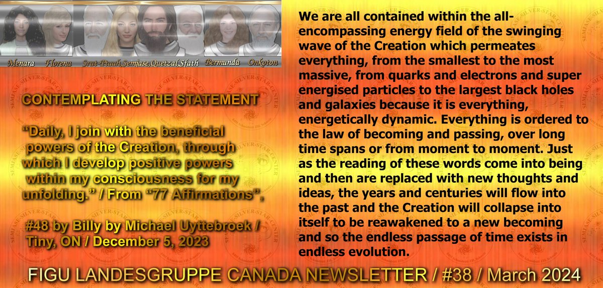 We are all contained within the all-encompassing energy field of the swinging wave of the Creation which permeates everything, from the smallest to the most massive, from quarks and electrons and super energised particles to the largest black holes and galaxies