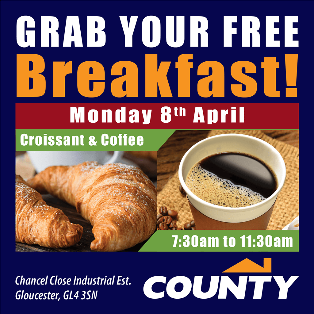 CountyGroupUK's tweet image. Get down to County Gloucester on Chancel Industrial Estate this morning - get breakfast, chat to suppliers and check out our special offers!!!

#timco #pavestone #newtech #ct1

countyonline.co.uk/branches/glouc…