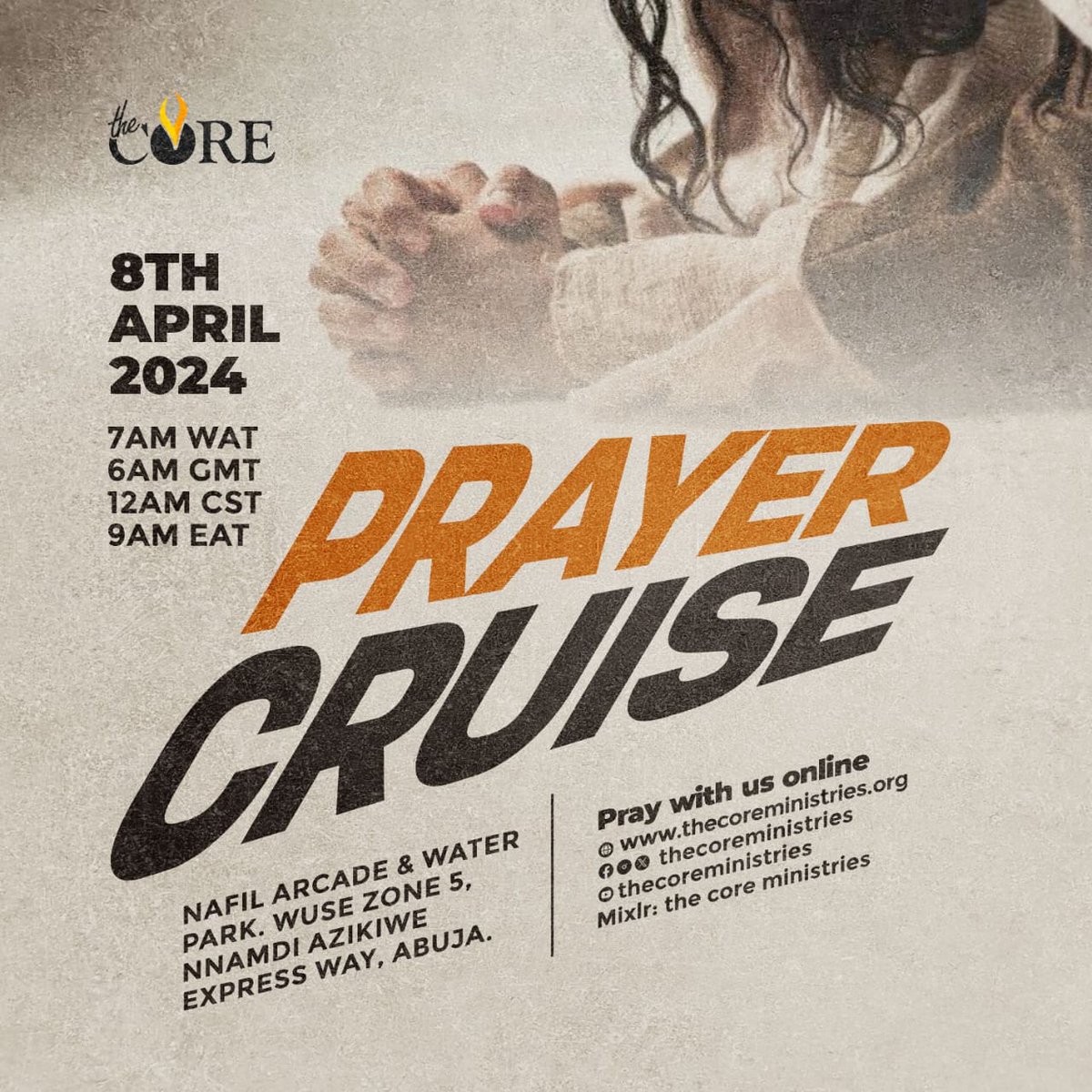 thecoremin's tweet image. Welcome to Prayer Cruise with PosE!!!

You can connect with us on;

Mixlr: mixlr.com/the-core-minis…

Youtube:
https:tinyurl.com/ynz3dcju

We are delighted to have you pray with us!

Enjoy Escalated Favour