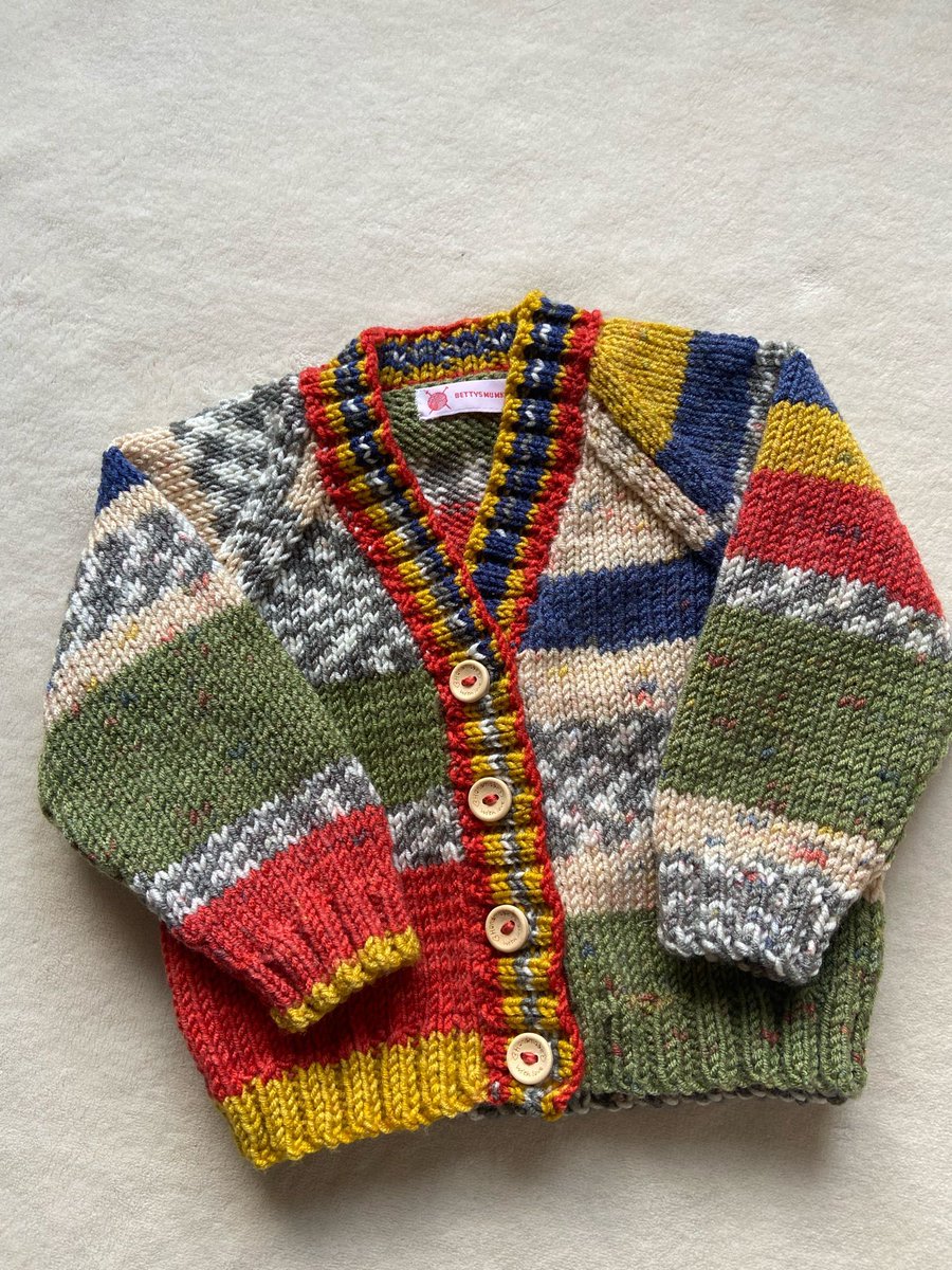 This custom order baby cardigan is off to it’s new home today  🧶👶🏻

Bettysmumknits.etsy.com

#EarlyBiz #babyknitwear #etsyshop #madetoorder