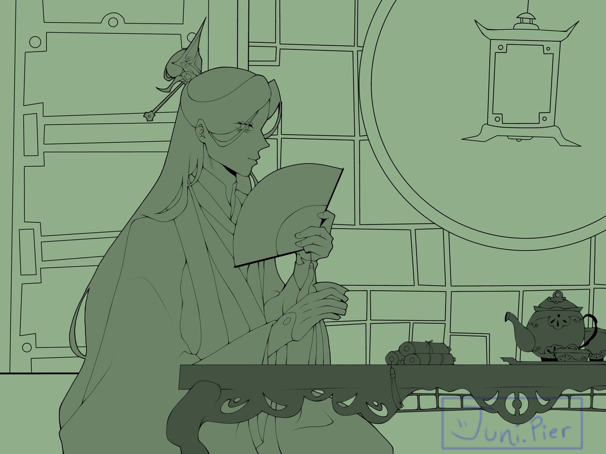 I want to work in more backgrounds and scenes, it’s something I have never rly put any effort to, but I love when art has a story. #svsss #ShenQingqiu