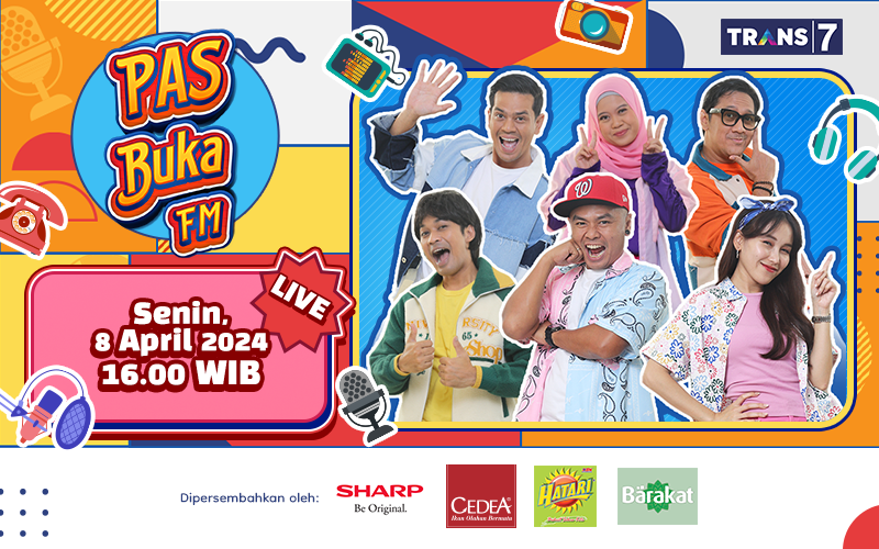 TRANS7's tweet photo. Ngabuburit paling asik ya pastinya sambil nonton #PASBukaFM28 dong! Jangan sampai kelewatan ya, jam 16.00 WIB.. #Cedea #IkanOlahanBermutu #T7 https://t.co/ZdTjHa1gRJ