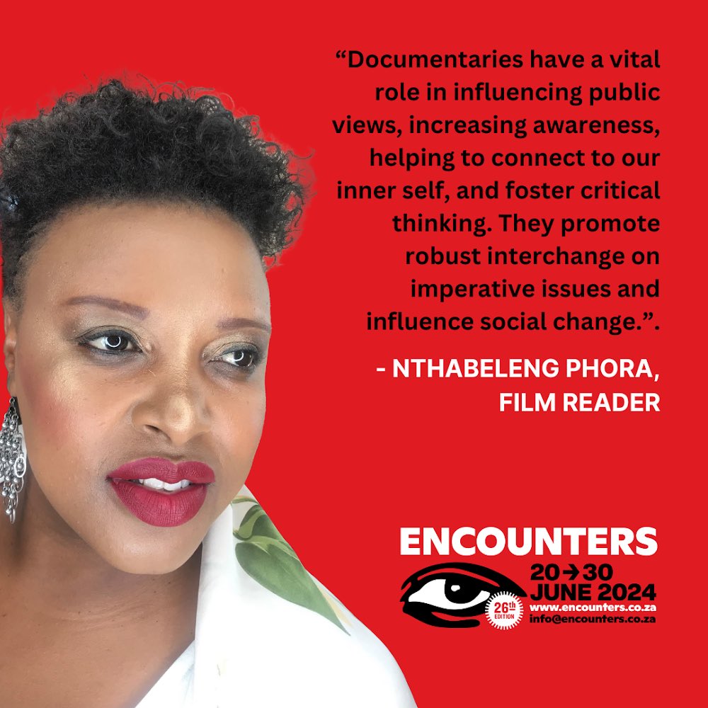 We are excited to announce our 21 Film Readers for the 2024 Encounters South African International Documentary Festival! 🎥✨ Each brings a passion for non-fiction cinema and has played a key role in shaping our reviews and selection. Meet: Nthabeleng Phora