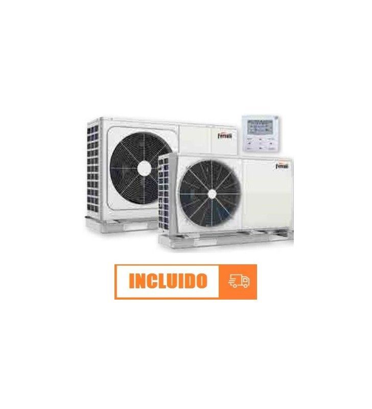 Oferta en aerotermia Ferroli. Unidades limitadas. Modelo monofásico de 16 kw por 6643.87€. Envíos incluidos. buff.ly/36xnhCn