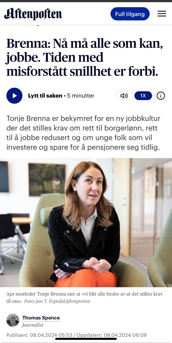 jonasali's tweet image. Hot take fra noen som aldri har vært i arbeidslivet.