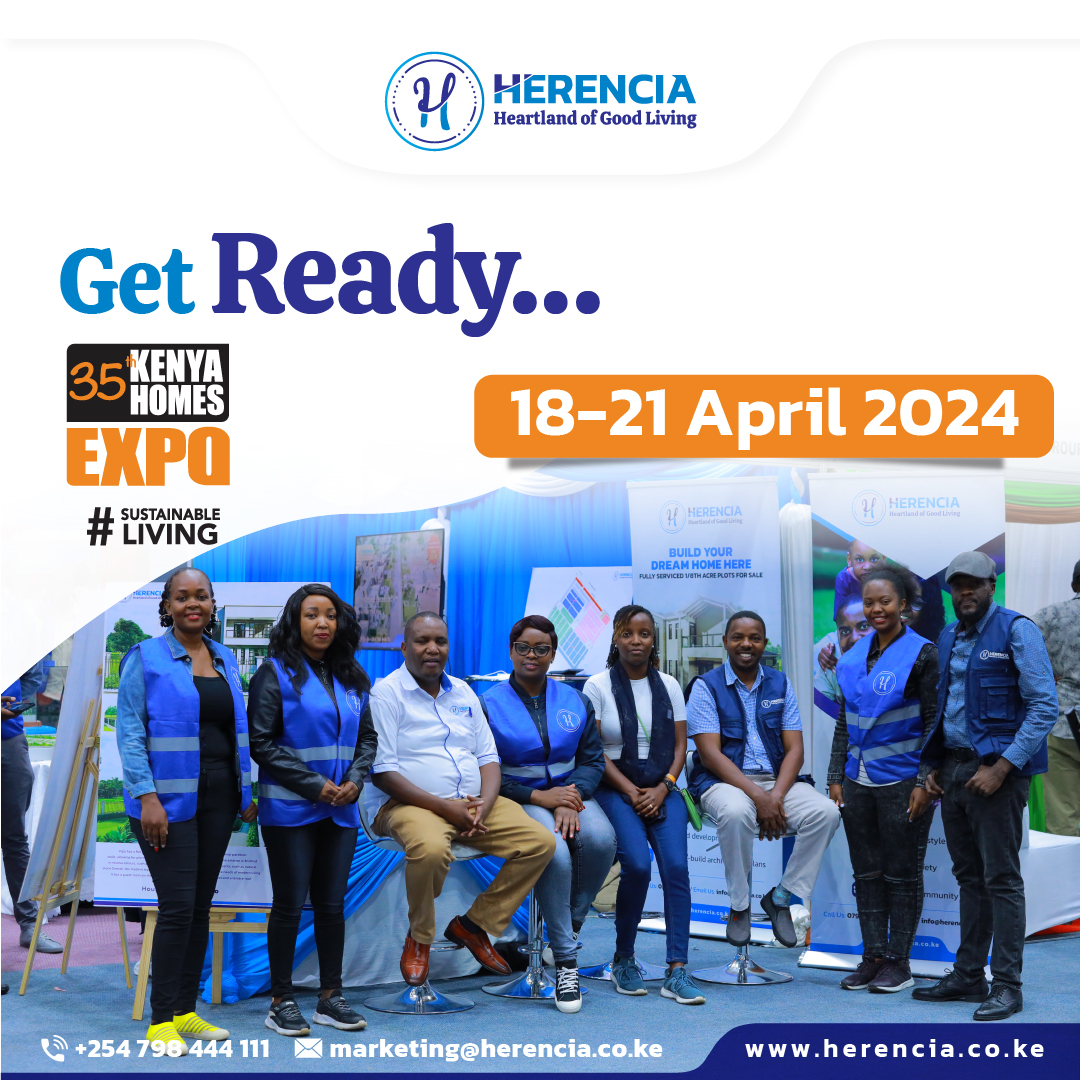 Imagine your future nestled in serenity. Get ready to experience Herencia's serviced plots, amenities, and secure living. Visit us at the 35thKenyaHomesExpo. For enquiries, call +254 798 444 111 or visit our website herencia.co.ke #HerenciaWhereIBelong