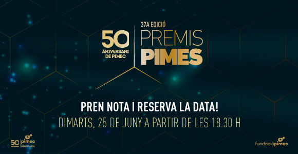 🏅 En la 37a edició dels Premis Pimes distingirem les millors iniciatives empresarials desenvolupades a Catalunya durant l’any 2023.

Pren nota i reserva la data❗

📅 25 de juny
🕒 A partir de les 18.30 h

Més informació 👉 i.mtr.cool/vhinbevpmt

#PremisPimes2024 #50anysPIMEC