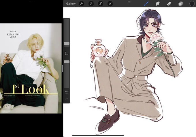 seems like a good time to admit i sometimes use jeonghan as inspo/ref for lorel 