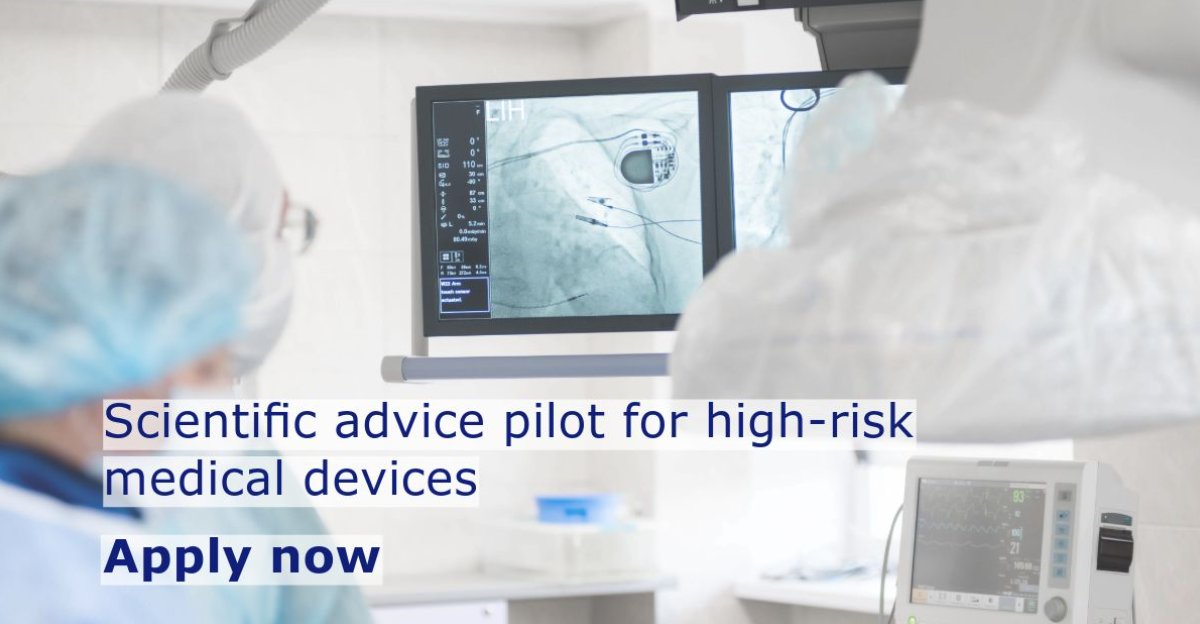 The European Medicines Agency (@ema_news) is entering the next phase of its pilot project to provide scientific advice for manufacturers of high-risk #MedicalDevices. You can apply now to be considered for the pilot. 👉 Find out more here: ema.europa.eu/en/human-regul…