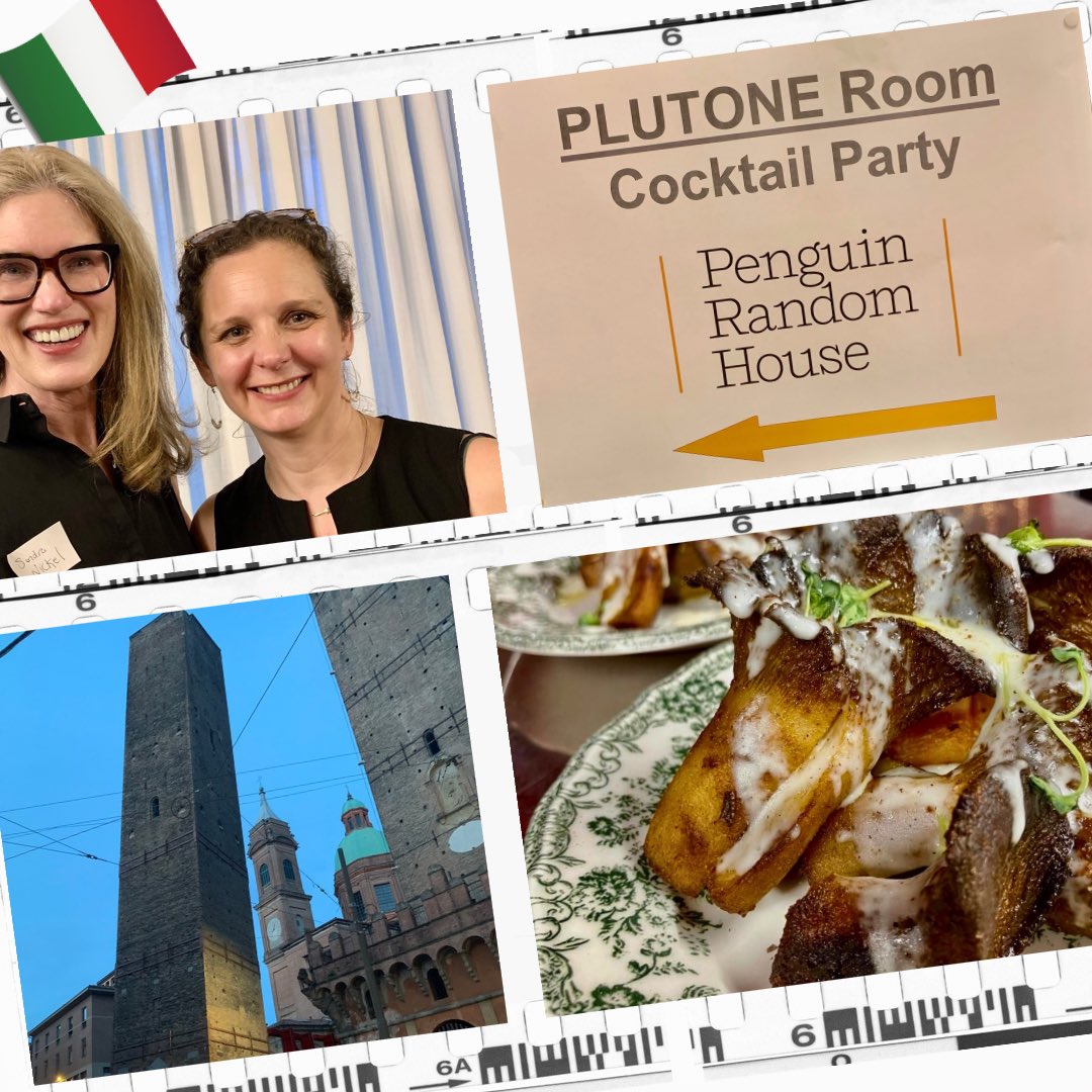 What a way to kick off Bologna! I met up with my fabulous agent, Victoria Wells Arms, headed to the Random House party, sauntered through the city & wrapped up with a gorgeous porcini dish at Osteria Darcy! #bcbf24 @BoChildrensBook