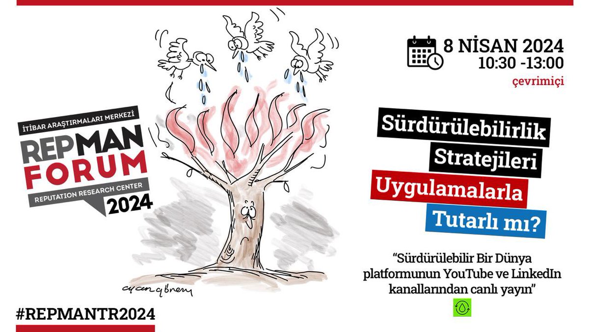 Bugün REPMAN FORUM 10.30’da başlayacak olan yayınımızı LinkedIn’den izlemek için
lnkd.in/deCr_X4x
YouTube’dan izlemek için
youtube.com/live/B8okB-F58…