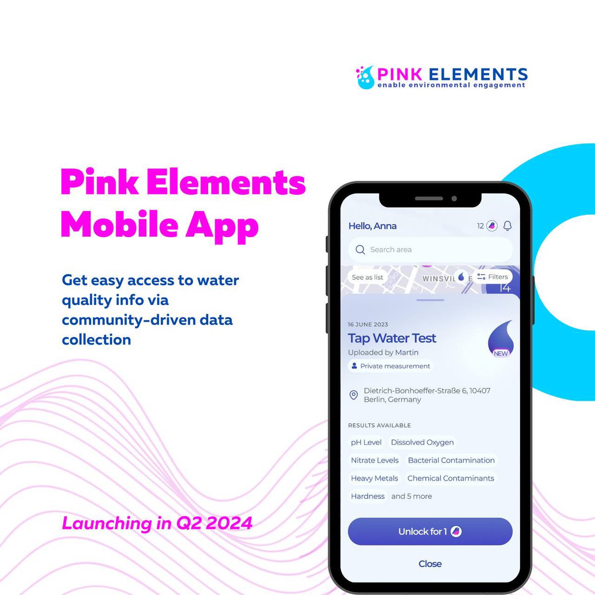 Our mobile app grants easy access to water quality info via community-driven data collection👌 The app will make it possible to exchange environmental data within a community, to collect the information for it and make it available to everyone. We are currently working hard to