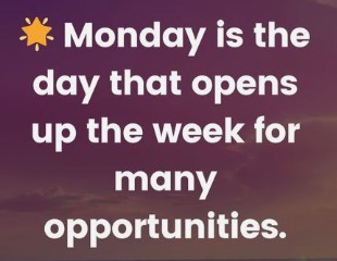 🌟 #MondayMotivation #FreshStart #EmbracingOpportunities

As the week unfolds, Monday presents itself as a canvas brimming with possibilities and untapped potential. The quote serves as a gentle reminder to approach this day with a mindset of optimism and an eagerness to seize