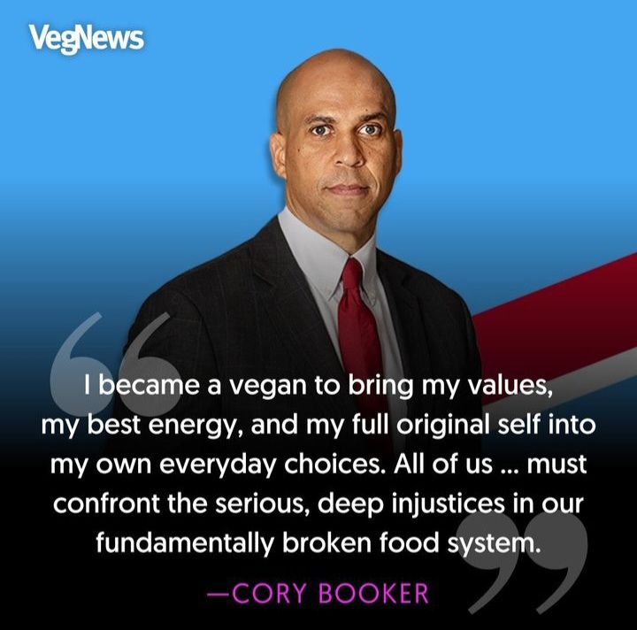 The world needs more vegans in politics. @CoryBooker vegnews.com/vegan-news/cor…