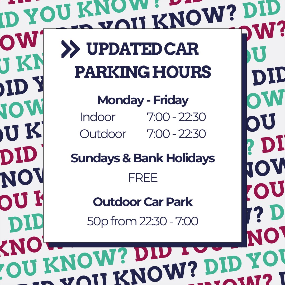 Exciting news! 🚗 Our car park at St. George's Shopping Centre is now open later until 10:30 PM! Enjoy extended hours for your convenience. Park with ease and make the most of your visit. ➡️SWIPE to see updated hours. See you soon! #StGeorgesShopping #GravesendShopping