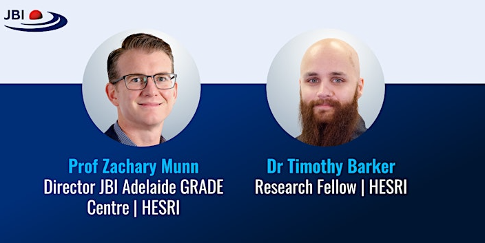 Our next JBI Adelaide GRADE workshop will be held online on May 28, 2024! This 1-day workshop will focus on theory of GRADE, and you will have the chance to practice some hands-on activities. Get your tickets here: events.humanitix.com/jbi-grade-work… #GRADEApproach @JBIEBHC @GRADE_WG