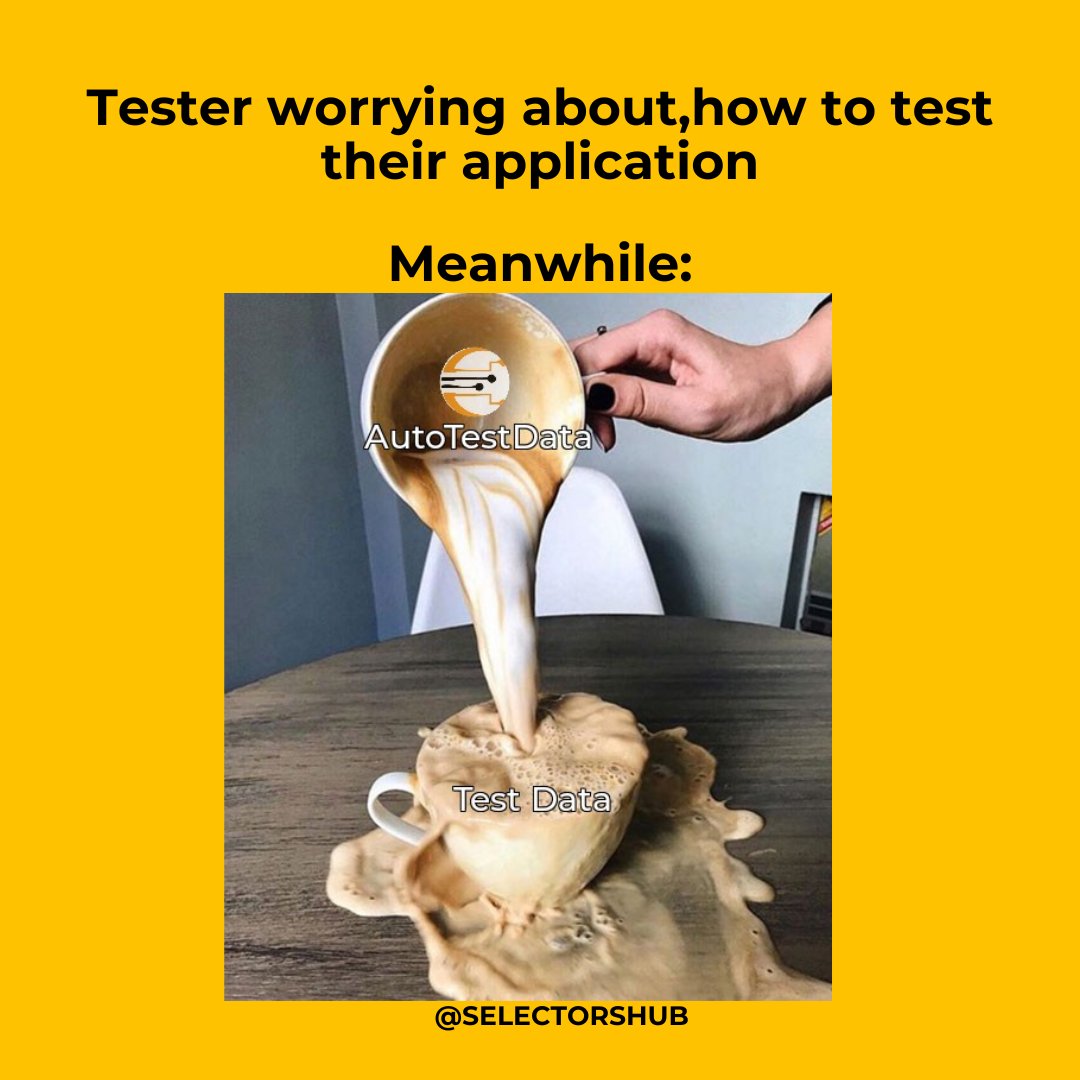 autotestdata's tweet image. Free Test Data, Try & review it😌🙌
Link: autotestdata.com
.
.
@SelectorsHub
#selectorshub #testdata #autotestdata #freetools