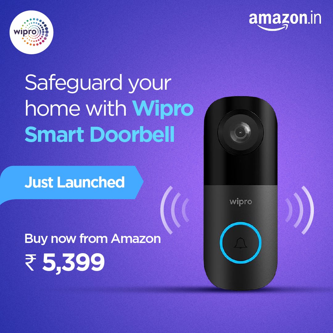 Enhance the security of your home with the all-new Wipro Smart Doorbell. Check it out today! 

Link in bio.

#Wipro #wiprolighting #smartdoorbell #amazon