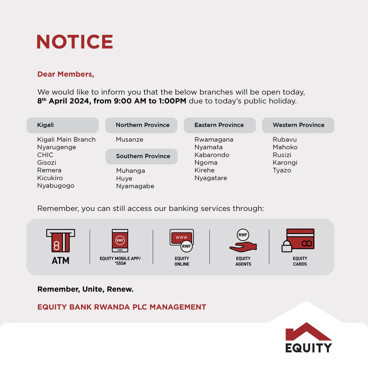 Equity Bank Rwanda PLC tweet media