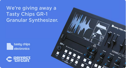 Enter @Perfect_Circuit's giveaway and win a Tasty Chips GR-1 Granular Synthesizer. Link: gleam.io/lrV7t/tasty-ch…

#giveaway #synthesizer #PerfectCircuit #TastyChipsElectronics