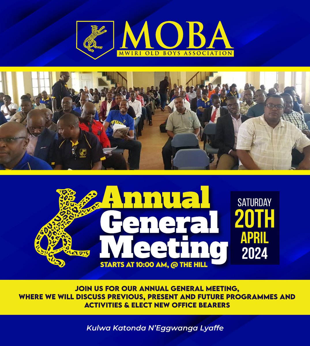 Join us For the MOBA AGM On Saturday 20th April 2024 Come & experience the power Of Collective Brilliance