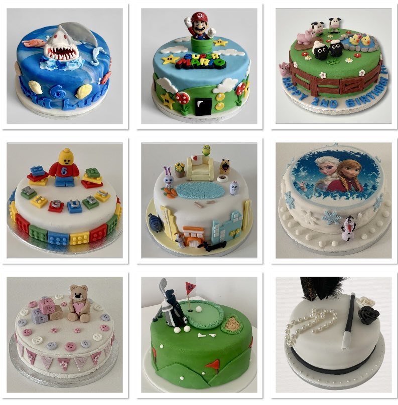 A showcase of some of the celebration cakes from Poppy’s… Tell:07824 705364 or DM #firsttmaster #celebration #cake #Shopindie #EarlyBiz