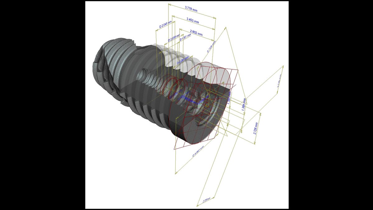 Yesterday was #WorldHealthDay. Here's a scan of a dental implant.
#xsightxray #nikonmetrology #microct #xray #metrology #industrialxray #xrayinspection #computedtomogrophy #industrialtomography #inspectionservices #nondestructivetesting #3dscanning #xrayimaging #ndt #ctscan