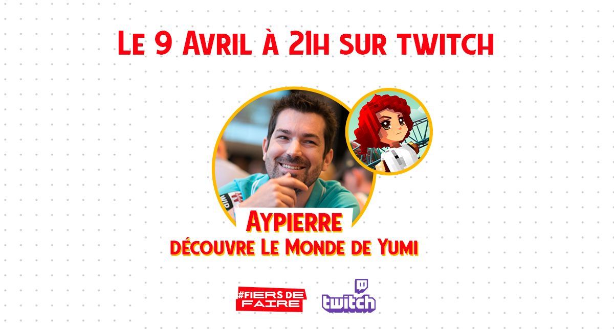 L’UIMM lance un défi au gameur @AypierreMC : plonger dans #LeMondeDeYumi et réaliser les 4 quêtes de l’Expédition Technologique ! RDV le 9/04 à 21h sur la chaîne Twitch du streameur pour un live inédit. 👉 buff.ly/3VH7J9L #FiersDeFaire #MondeDeYumi