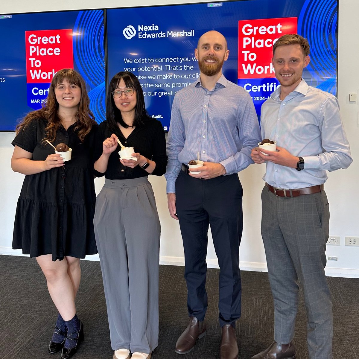 In celebration of our Great Place to Work certification, our office enjoyed gelati from Caffettiera Carts!
#greatplacetowork #icecream