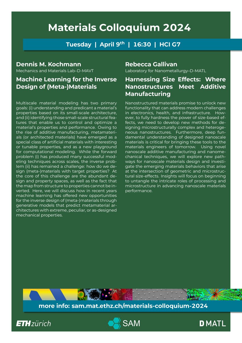 Scientific Staff Association at Dept. of Materials tweet media