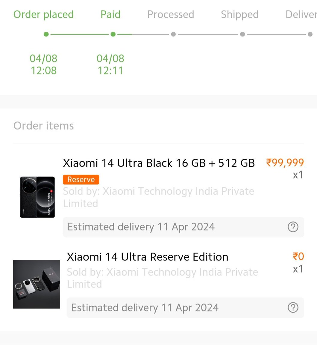 After falling in love with the #Xiaomi11Ultra, I couldn't resist booking the #Xiaomi14Ultra Reservé Edition. Ready to be amazed all over again. #Xiaomi14series @atytse @hawkeye @s_anuj @sandeep9sarma @gautmeluv @PrateikDas @Nisar_1987 @Huilgol @MiFCBelagavi @XiaomiIndia