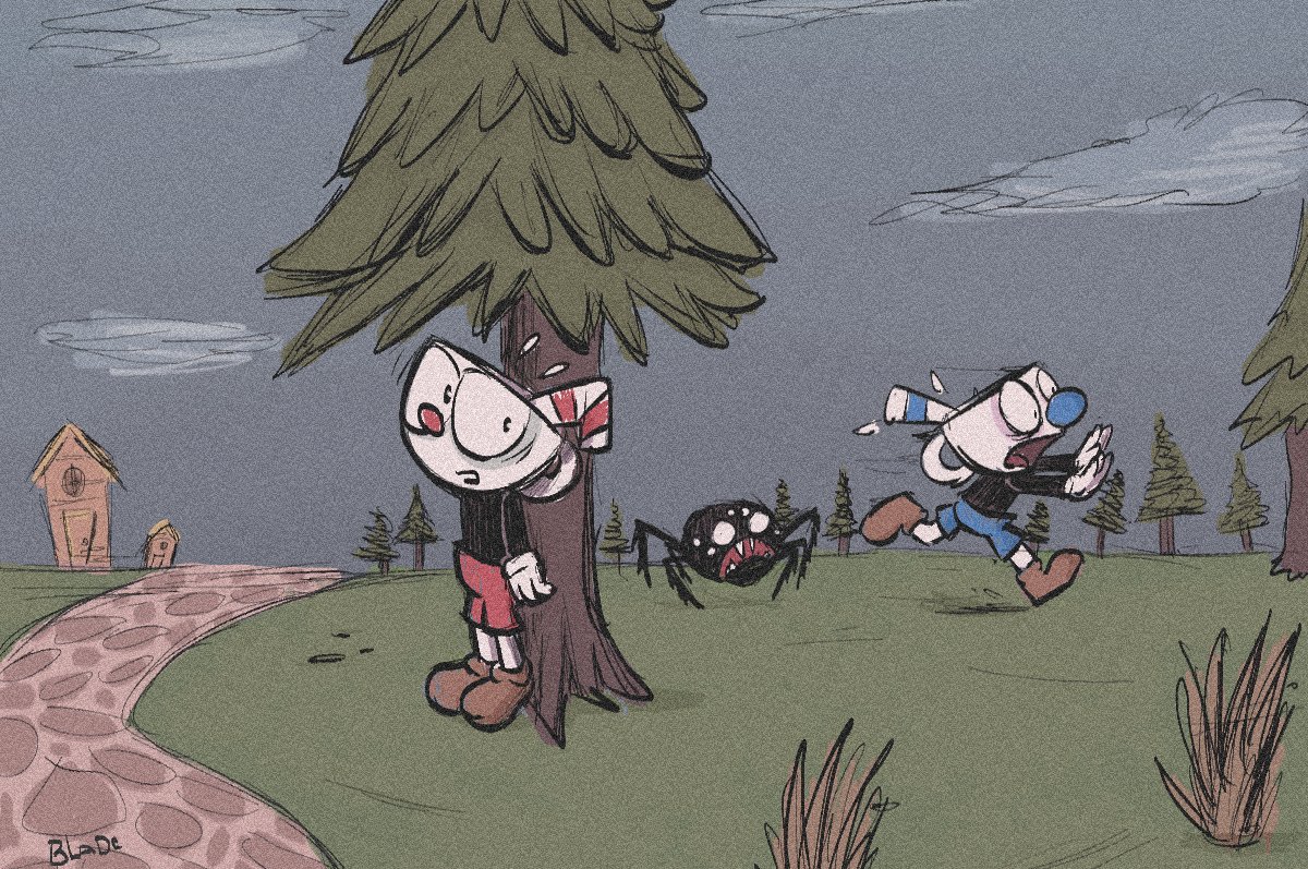 Cuphead and Mugman in dont starve #dontStarve #cuphead #fanart