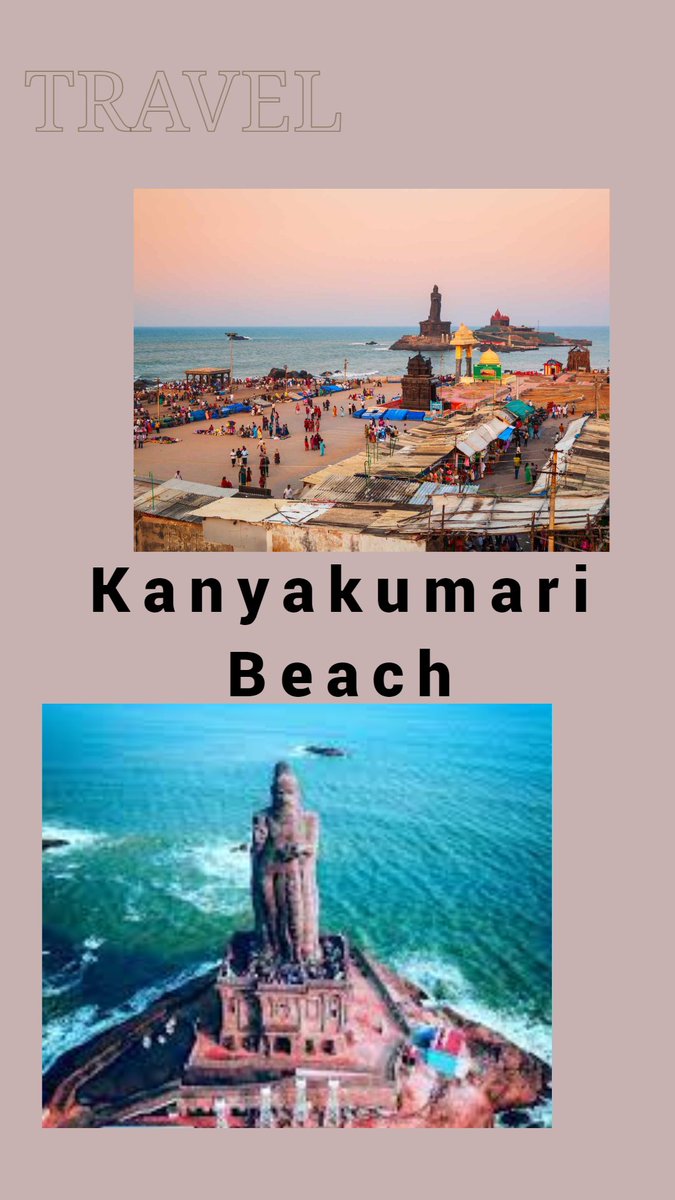 Experience the mesmerizing beauty of #KanyakumariBeach, where the Bay of Bengal, Indian Ocean, and Arabian Sea converge. Witness the captivating spectacle of three distinct water bodies, each with its own hue, blending harmoniously yet distinctly.#TeJran #EclipseSolar2024