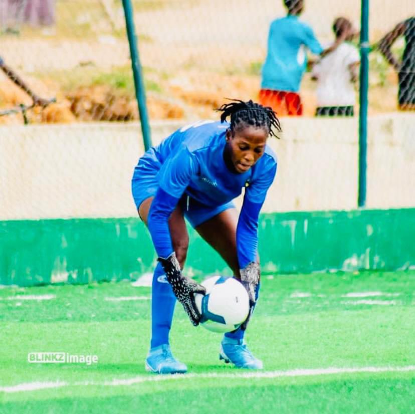 Our goalkeeper Naa Aku Alotey welcomes her 5th clean sheet against Soccer Intelluctuals on week 12, She has made 3 consecutive clean sheets,from week 10 to week 12,congrats. Kindly follow us #faithladies