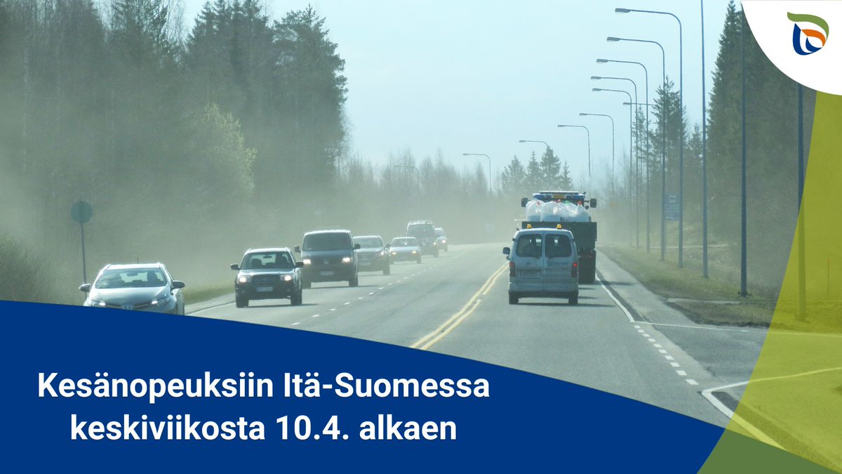 Itä-Suomen maanteillä siirrytään kesänopeuksiin keskiviikosta 10.4. alkaen. Nopeusrajoituksiin siirrytään porrastetusti paikallisten lumi- ja sääolosuhteiden mukaisesti. sttinfo.fi/tiedote/701336… @EtelaSavonELY @POKELYkeskus #nopeusrajoitukset