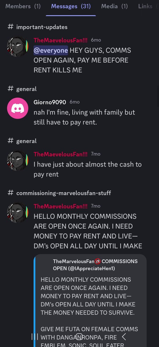 IAppreciatescam's tweet photo. I'm trying to calculate how much she has taken to pay rent and this every month, and the reason why is because she doesn't tell us how many people paid

@IAppreciateHen1, the clients basically pay your rent just please tell us a number or communicate with us why? https://t.co/bxjYx9QvxB