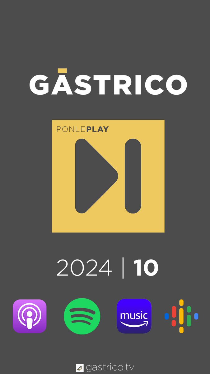 Sí hubo PONLE PLAY esta semana porque, tristemente, no hubo puente esta semana... así que pásale a escuchar música nueva de este par de semanas que terminaron 👌 bit.ly/3TMltxn 

#ponleplay #gastricotv #empireofthesun #griff #glassanimals #tinyhabits #ambermark #podcasts