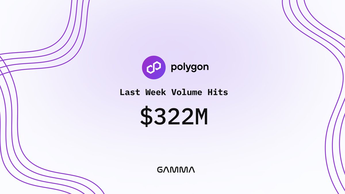 Our stats on <a href="/0xPolygon/">Polygon | POL</a> are exploding 📈

✨ March Volumes:  ~$3 Billion
✨ Last Week's Volumes:  $322 Million

Revenue stats 👉app.gamma.xyz/stats/qi/polyg…