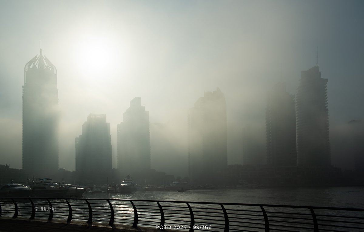 Photo of The Day 2024 - 99/366 (8-Apr)

#PhotoOfTheDay #POTD #POTD2024 #Photography #April2024 #Monday #Dubai #DubaiMarina #UAE #Fog #mist