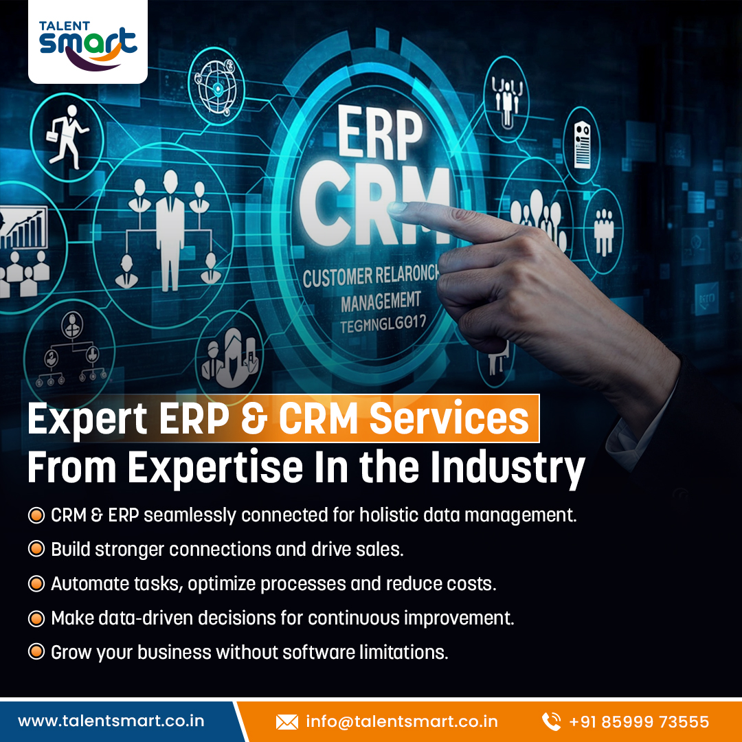 Expert ERP & CRM Services From Expertise In the Industry | @talentsmartco
.
.
.
.
.
#erp #crm #crmservices #erpservices #informationtechnology #datamanagement #crmsoftware #crmplatform #erpplatform #ai #artificialintelligence #Pushpa2TheRule #FahadhFaasil